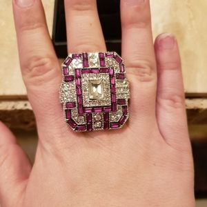 Art Deco Cocktail Ring